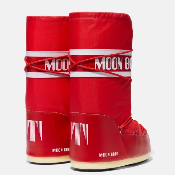 Moon Boot Icon Snow Boot - Red Moon Boots Red Icon Boots - Picture 4 of 16
